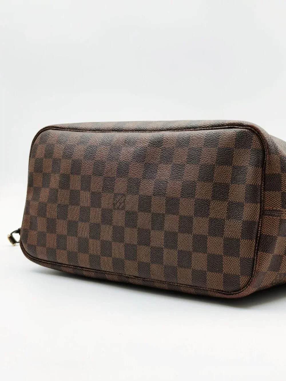 Louis Vuitton Neverfull MM Damier Ebene Canvas Shoulder Tote Bag
